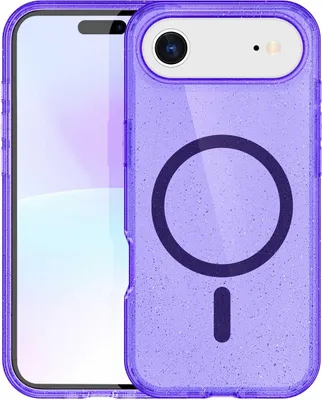 Zdjęcie produktu dla imoshion Sparkle Backcover z MagSafe dla Apple iPhone Air - fioletowy