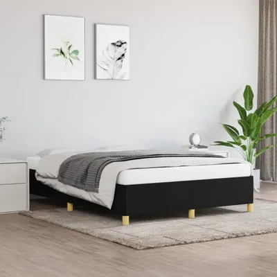 Produktbild von "2026 Promotion" Bettgestell moderne - ohne Matratze - Schwarz - 140x200 cm - Stoff - Polsterbett CC20951