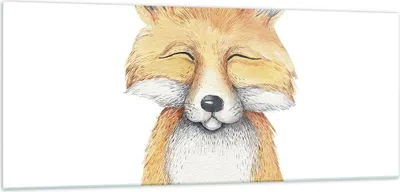 Produktbild von Bilder auf glas - Einteilig - Cartoon Fuchs Kind - 100x40cm - Glasbilder - Wandbilder - Bilder - zum Aufhängen bereit - Wanddekoration aus Glas - Glas Bilder - Wandbild auf Glas - GAB100x40-4878