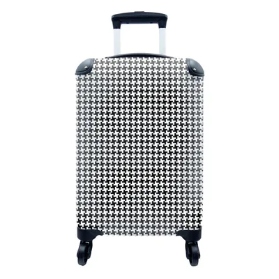 Produktbild von MuchoWow® Koffer Handgepäck Trolley Rollkoffer Kleine Reisekoffer mit 4 Rollen - Abstrakt - Muster - Entwurf - Cabin Size < 55x40x23 cm & 55x40x20 cm - Fotokoffer - Kabinenkoffer - Boardgepäck - Reise-Box - Reisekoffer - Reisegepäck - Koffer mit Bild - Trolley für Kinder