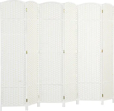 Produktbild von Raumteiler 6-teilig - Paravent - Faltbar - 240 x 170 cm - Weiß