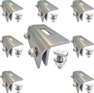 Produktbild von 2 Module Montageset Blechdachklemme mit Hammerkopf 22,8
