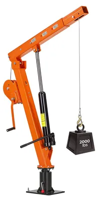 Zdjęcie produktu dla Żuraw VEVOR do samochodów pick-up o udźwigu 907,2 kg, ręczny żuraw do załadunku, w zestawie lewarek ręczny i pompa hydrauliczna 12 ton, żuraw z teleskopowym wysuwem i obrotową platformą o zakresie 360°, urządzenie do podnoszenia wykonane ze stali węglowej, przeznaczone do samochodów pick-up i przyczep
