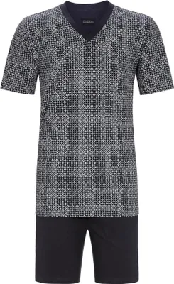 Produktbild von RINGELLA Herren Pyjama Shorty "Circles" 2241309 | Anthrazit Größe: 58