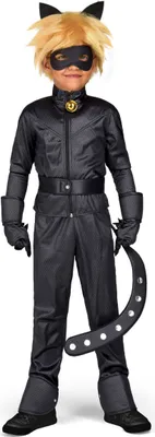 Obrázek produktu pro Cat Noir™ Miraculous dětský kostým licencované zboží černá 4-5 let (S)
