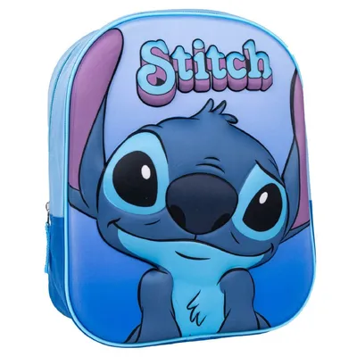 Immagine prodotto di Zaino scuola 3D Stitch Blue 25 x 31 x 10 cm