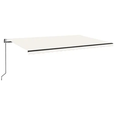 Obrázok produktu pre automatická markíza vidaXL s LED a senzorom vetra 500x350 cm krémová