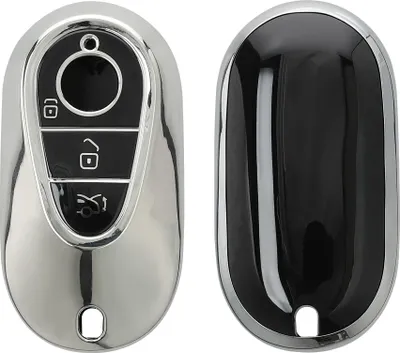 Produktbild von kwmobile Schlüsselhülle für Mercedes Benz 3-Tasten Smart Autoschlüssel Hülle - Autoschlüssel Schlüssel Hülle aus TPU Silikon - Schlüsselschutz Gehäuse