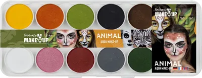 Produktbild von Aqua-Malkasten Tiere, 10 Farben