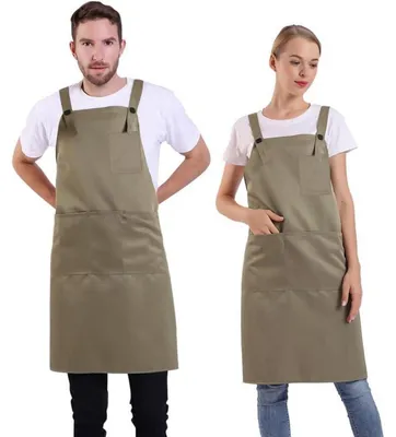 Obrázok produktu pre Zástera s vreckom, unisex, nastaviteľná, farba khaki