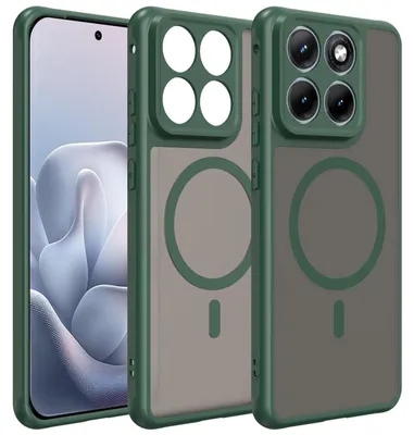 Immagine prodotto di Custodia magnetica per Motorola Edge 70 Fusion, custodia Magsafe, resistente agli urti, telaio in TPU, potente anello magnetico, verde