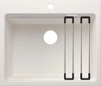 Produktbild von BLANCO ETAGON 6 für Farbige Komponenten Einbauspüle SILGRANIT weiß ab 60 cm ohne Ablauffernbedienung, mit Zubehör - inkl.