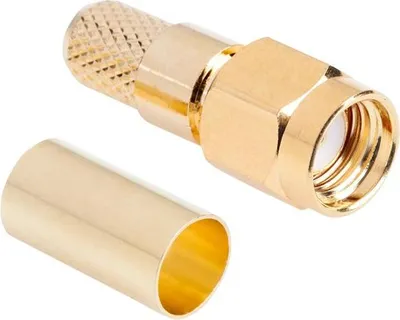 Imagen del producto de Conector SMA-RP, chapado en oro, con un diámetro de 155.