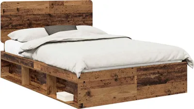Obrázek produktu pro vidaXL Rám postele z regenerovaného dřeva 140 x 190 cm z masivního borovicového dřeva