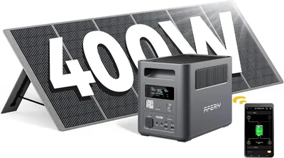 Zdjęcie produktu dla AFERIY 1800 W Generator słoneczny 1024 Wh LiFePO4 + panel słoneczny 400 W