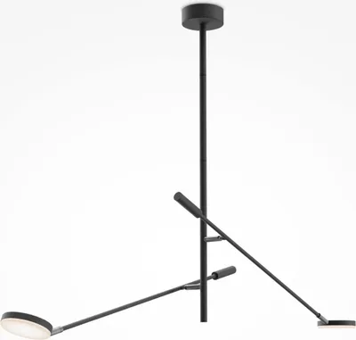 Produktbild von LED Deckenlampe Metall verstellbar Schwarz 3000 K warmweiß 800 lm Modern