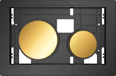 Produktbild von TECE Loop modulair bedieningspaneel goud excl. front voor TECE Profil