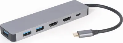 Obrázok produktu pre Gembird A-CM-COMBO3-03, USB 3.2 Gen 1 (3.1 Gen 1) Type-C, HDMI, USB 3.2 Gen 1 (3.1 Gen 1) Type-A, USB Typ-C, 5000 Mbit/s, 30 Hz, 3840 x 2160, 2160p