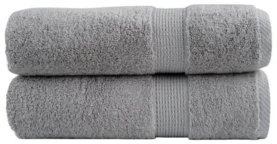 Image de vidaXL Serviettes de bain premium SOLUND 2 pcs. Gris 100x150 cm 600 g/m