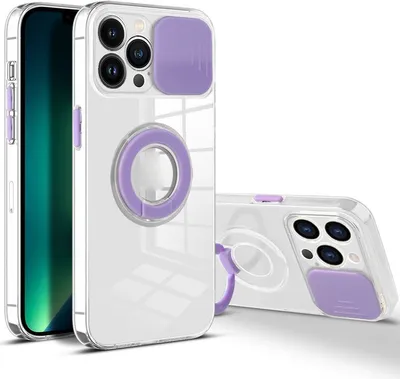 Produktbild von König Design Hülle kompatibel mit Apple iPhone 13 Pro Kunststoff Soft Handyhülle - Handy Case Violett