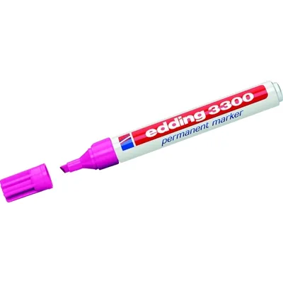 Produktbild von Edding 3300, Pink, Meißel, Pink, Weiß, Aluminium, 1 mm, 5 mm