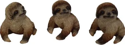 Produktbild von Dekofigur Faultier 7,5 x 7 cm braun