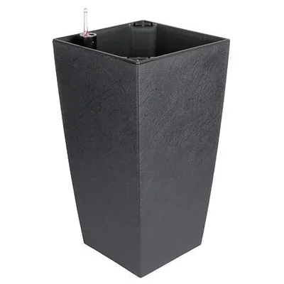 Zdjęcie produktu dla Plastkon Delto Stone donica samonawadniająca 30 x 58 cm antracyt 1 szt.