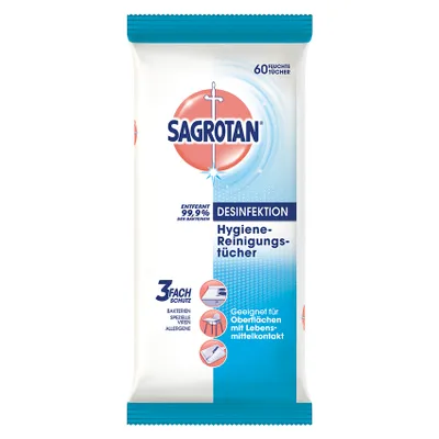 Produktbild von Sagrotan Hygiene-Reinigungstücher 60 Stück