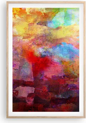 Produktbild von Gerahmtes Poster - Rahmen in heller Eiche - Abstraktion modern - 61x91,5 cm - Wand Bild - Wanddeko - Wandbilder - Wandposter - Bilderrahmen - Bilder - Kunstdruck - Wandbild - P2NPA61x91-3574
