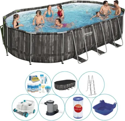 Obrázek produktu pro Bazén Super Deal - Bestway Power Steel Oval 610x366x122 cm