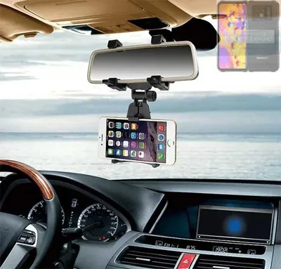 Produktbild von K-S-Trade Smartphone Halterung kompatibel mit Doogee V20S Rückspiegel Halterung schwarz Auto Halterung KFZ Halter