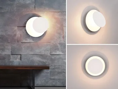 Produktbild von 2er SET LED Wandleuchten innen mit indirekter Beleuchtung Weiß, für Wohnzimmer