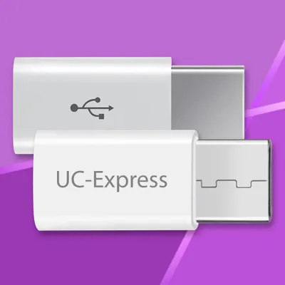 Produktbild von 2x USB Stick Adapter 3,1 Typ C Stecker von USB auf USB C Tablet Wandler Micro