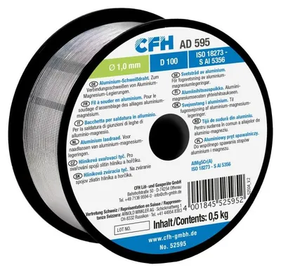 Produktbild von CFH Aluminium-Schweißdraht AD 595 (Ø 1,0 mm, 0,5 kg)
