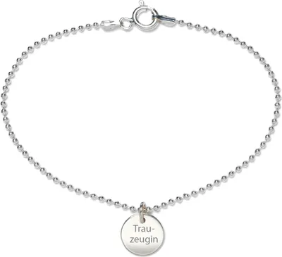 Produktbild von BEKA&BELL Armband 925 Sterling Silber Glänzend 19cm Trauzeugin