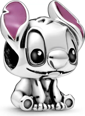 Produktbild von Pandora Disney Charm 798844C01 Disney Lilo And Stitch Silber 925 Schwarz Lila Emaille