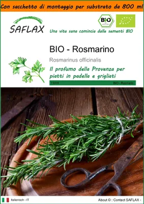 Immagine prodotto di SAFLAX Garden in the bag -- Rosmarino - 40 semi - Rosmarinus