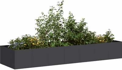 Obrázok produktu pre Maison Exclusive - Kvetináč čierny 280x80x40 cm oceľ