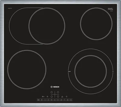 Produktbild von Bosch Serie 6 PKC845FP1D, Schwarz, Integriert, Keramik, Glaskeramik, 4 Zone(n), 4 Zone(n)