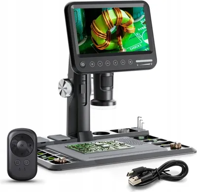 Obrázek produktu pro digitální mikroskop 1600x Inskam 318 FullHD 1080p LCD displej 28 LED USB-C