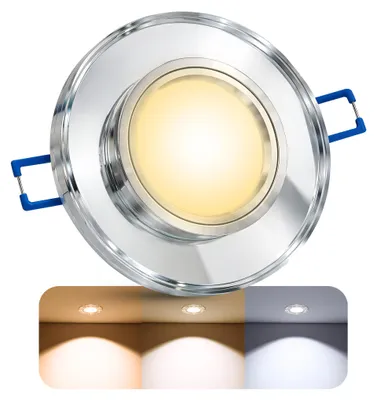 Produktbild von SSC-LUXon Einbaustrahler ALINA mit LED Leuchtmittel 4W drei einstellbaren Lichtfarben 3CCT - Einbau Deckenleuchte rund Deckenspot