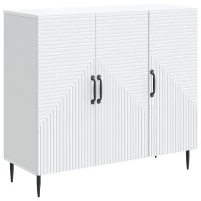 Image de Buffet Blanc 89 x 34,5 x 80 cm Bois d'ingénierie