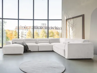 Produktbild von MIUFORM Flex Felix - Modulares 8-Sitzer Panorama-Ecksofa - 337x265cm - Modulsofa Couch