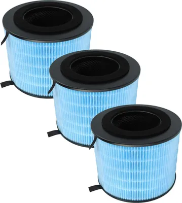Produktbild von vhbw 3x Luftilter kompatibel mit Philips AMF220 Luftreiniger - Kombifilter Aktivkohle + Schwebstofffilter