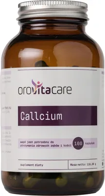 Zdjęcie produktu dla Orovitacare Calcium Wapń, 100 kapsułek