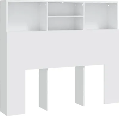 Immagine prodotto di Testata del letto con ripiani bianco 120x19x103,5 cm