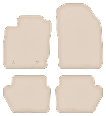 Immagine prodotto di Tappetini in moquette per Ford EcoSport MK2 FL 2017- (crossover) – set 4 pezzi, beige, su misura – Wielganizator FORTUNA