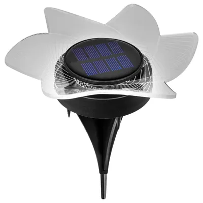Produktbild von MasterLED Solar Gartenleuchte LED Blume 3er Set - 3000K warmweiß - Solarlampe mit Dämmerungssensor - Außenbeleuchtung für Garten – Beet – Balkon