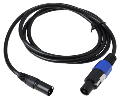 Immagine prodotto di Cavo Speakon-XLR compatibile con apparecchiature audio, mixer, lunghezza 1,8 metri. Connettore Speakon a connettore XLR a 3 pin. Cavo di prolunga per altoparlanti