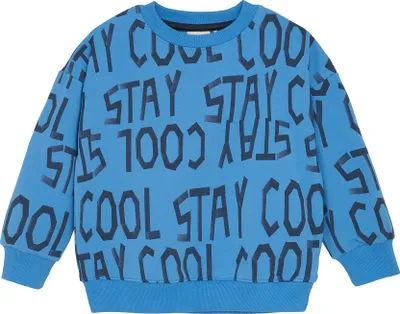 Produktbild von MINYMO MISweatshirt LS AOP Uni Kinder Pullover Sweater Baumwollmischung regular fit